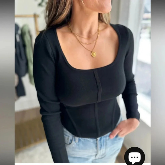 Ee:some boutique square neck fitted top - Picture 1 of 5
